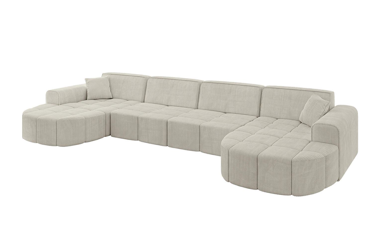 Altdecor Wohnlandschaft Creme 400x79x173 cm