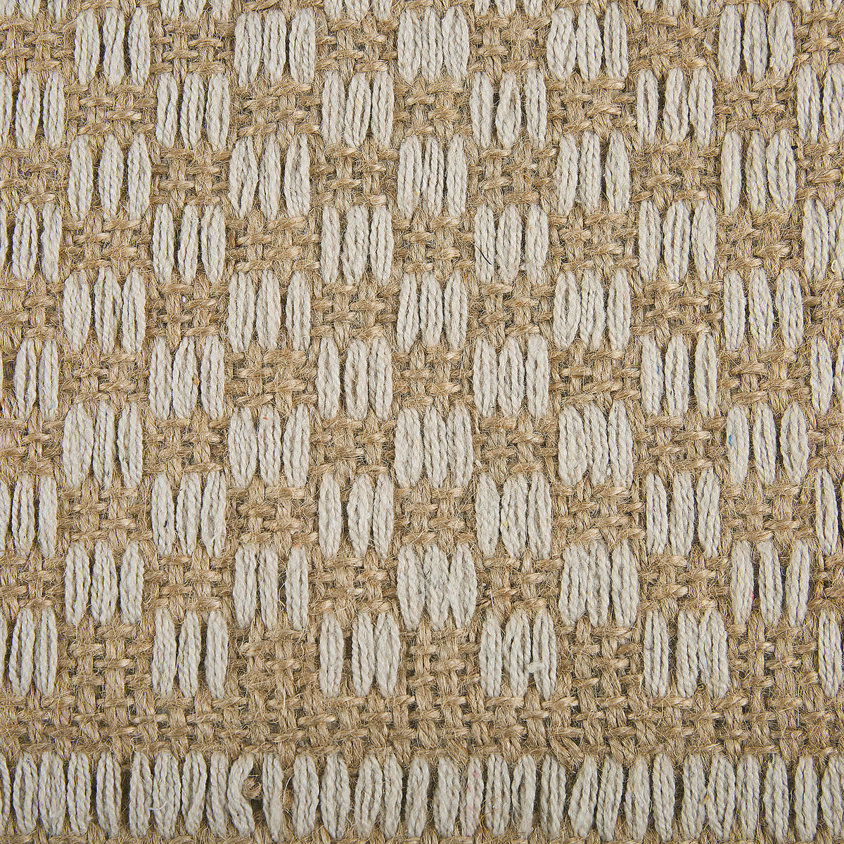 KURZFLOR-TEPPICH Adabag 80/50 cm - Beige, Naturmaterialien (50/80cm) - Beliani