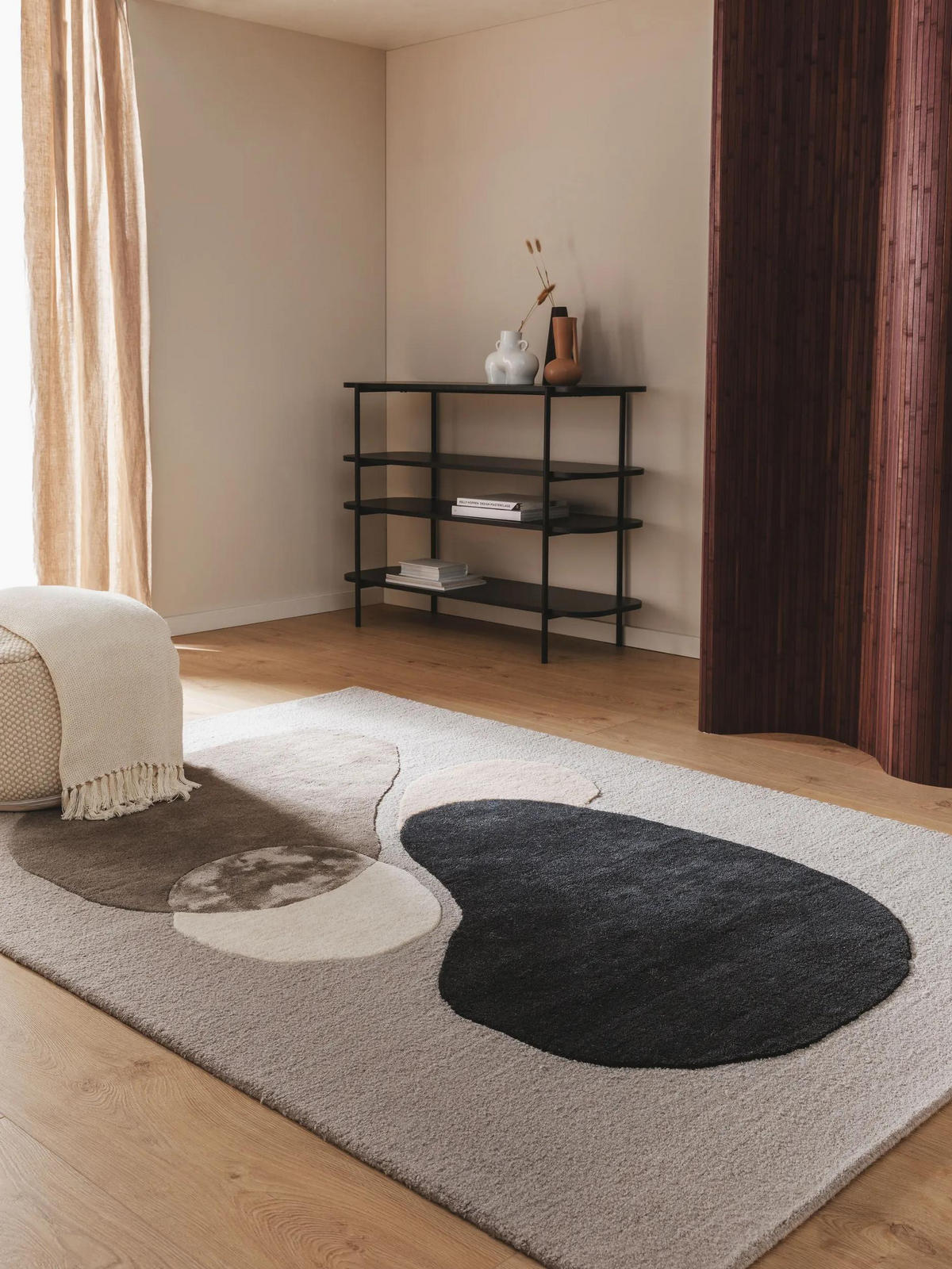 WOLLTEPPICH Kyoto Multicolor/Grau 200x300 cm - Multicolor, Textil (200/300cm) - benuta Pure