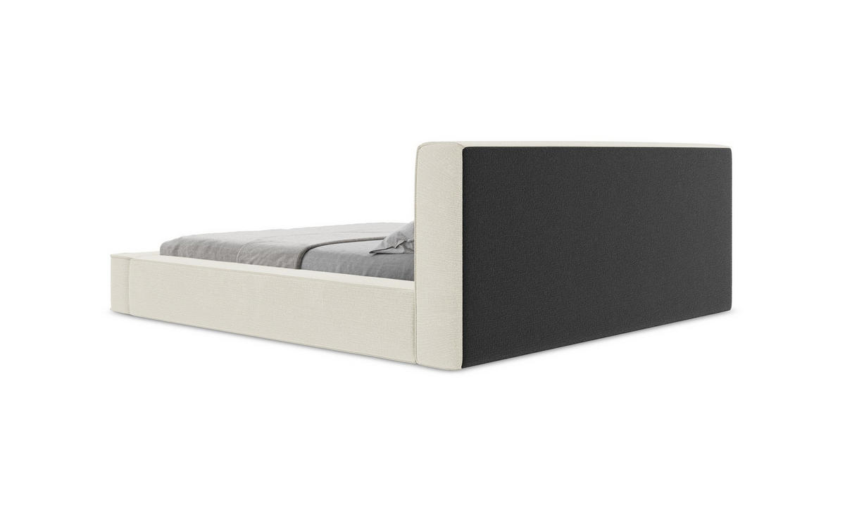 ECKSOFA Links Strukturstoff Stoff Grün - Dunkelgrün/Schwarz, Kunststoff/Textil (167/224cm) - Makamii