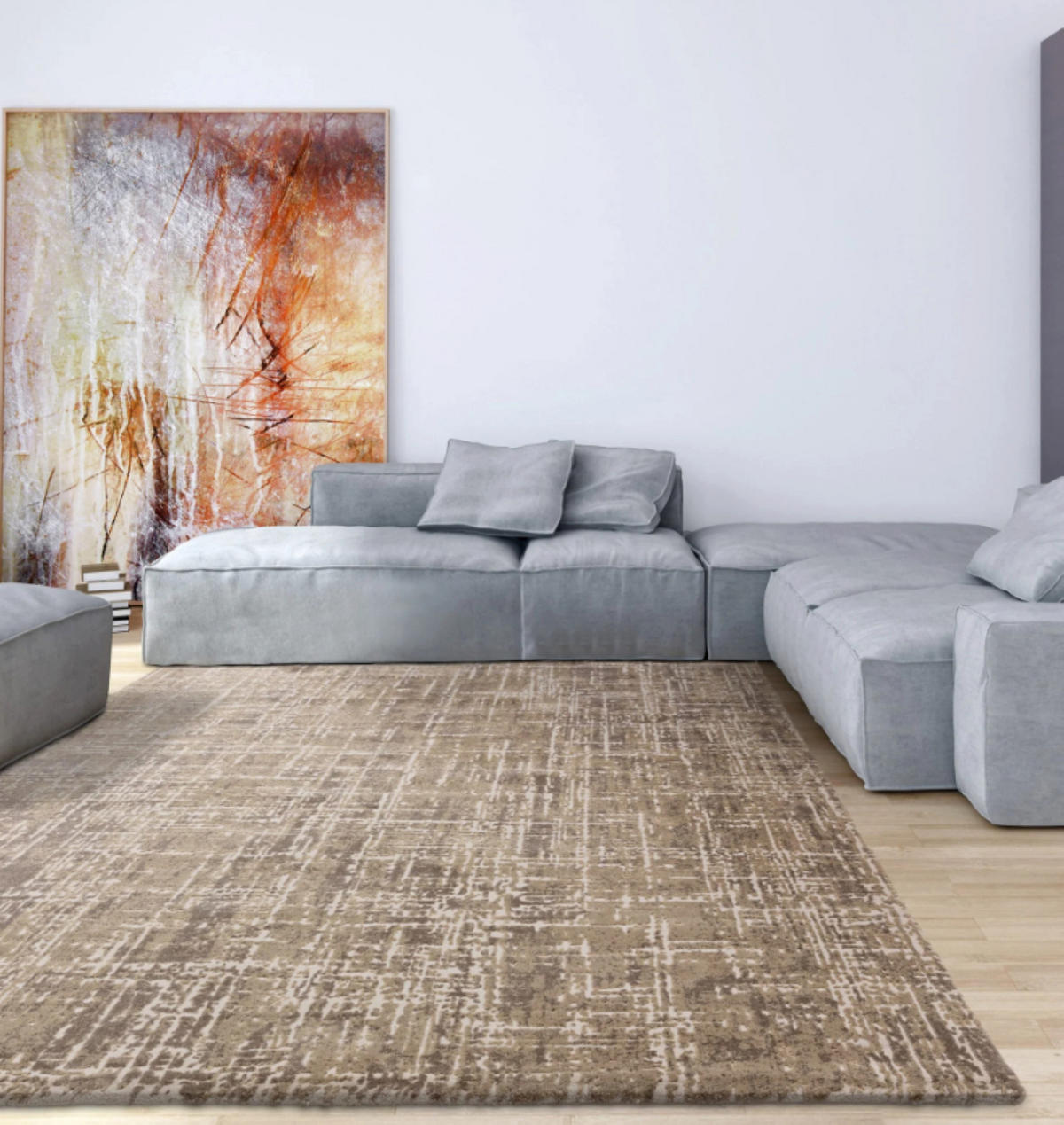 TEPPICH modern Wohn-/Schlafzimmer ZUKA SYNO Beige 80 x 150 cm - Beige, Textil (80/150cm) - Novatrend