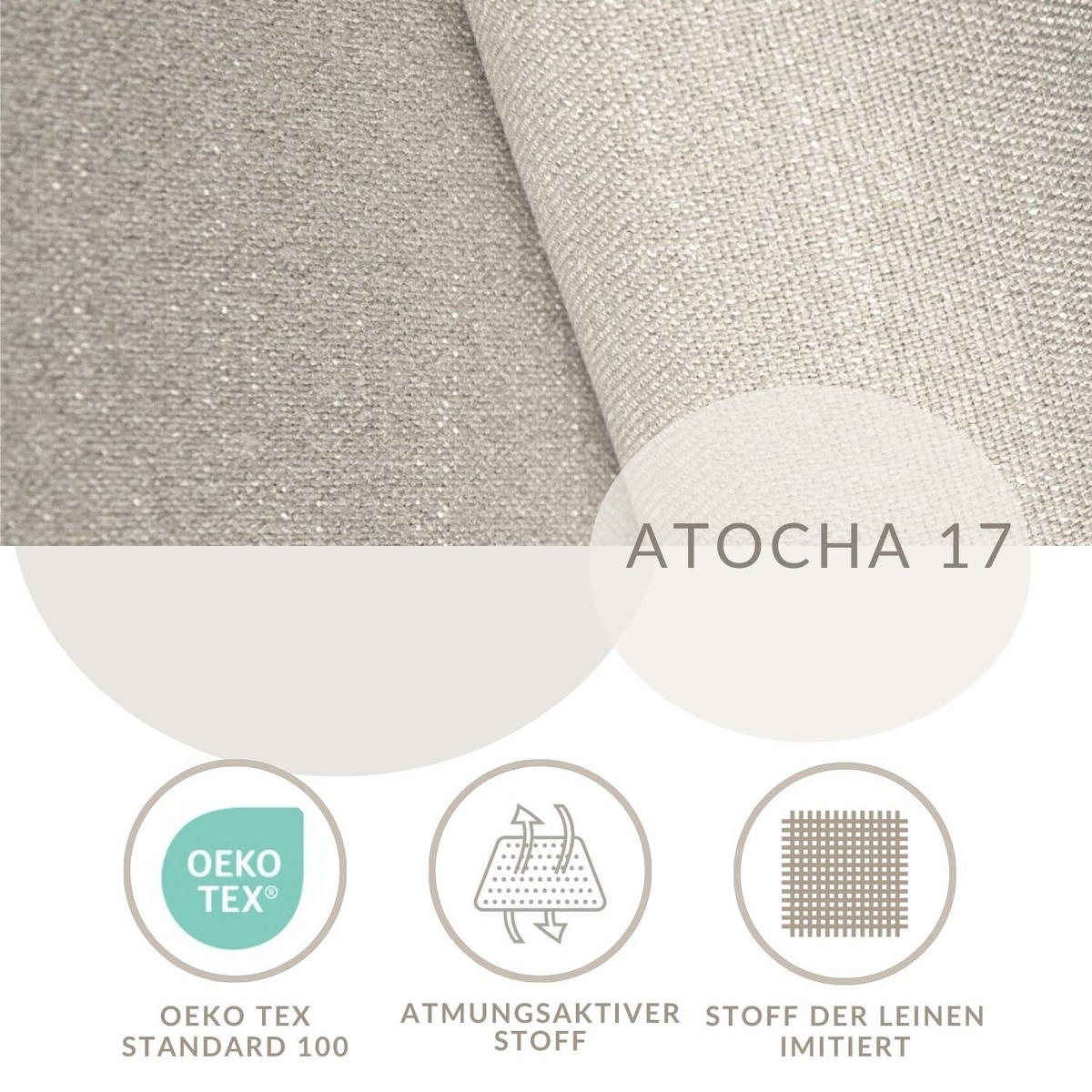 ECKSOFA MIT SCHLAFFUNKTION Solo Beige Webstoff - Beige/Schwarz, Holz/Holzwerkstoff (255/168cm) - Maison de Reve