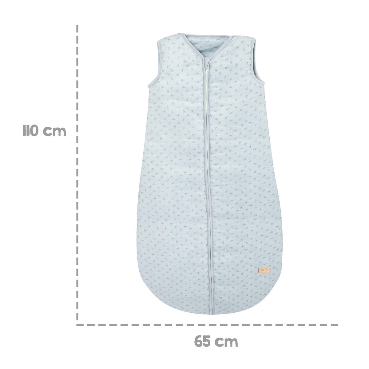 SCHLAFSACK Lil Planet hellblau 110cm - Hellblau, Textil (65/110cm) - Roba