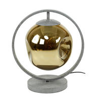 TISCHLEUCHTE Stellar Grau 25/35/ 39 cm - Grau, Metall (25/35/39cm) - Hoyz Collection
