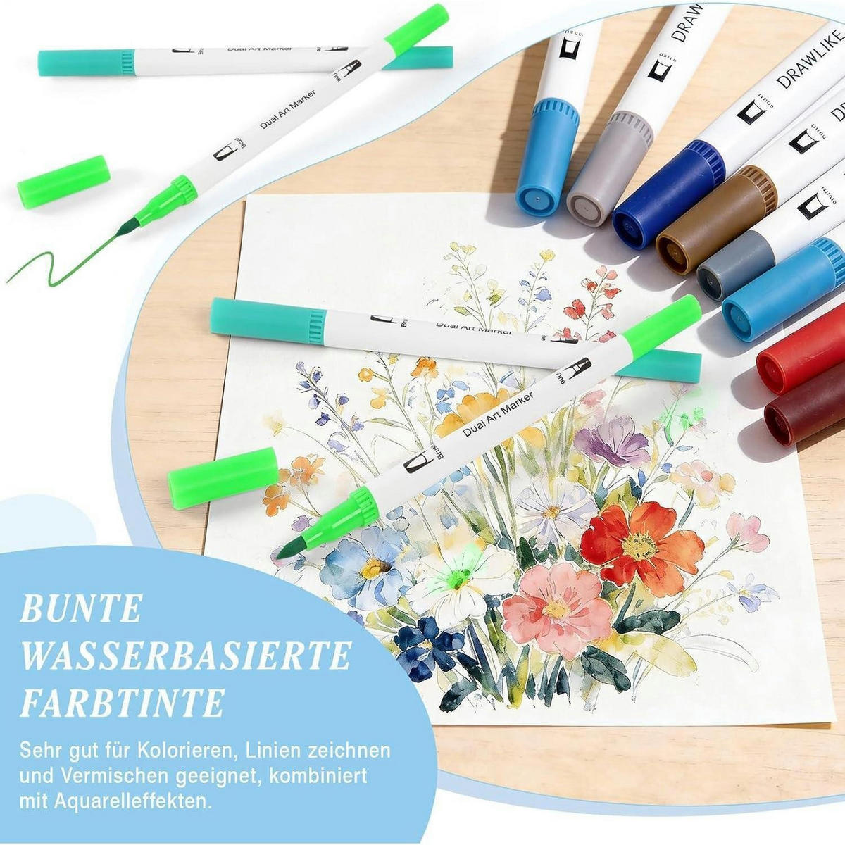 MARKER-SET 80-teiliges Set - Multicolor, Kunststoff (15/9/16cm)