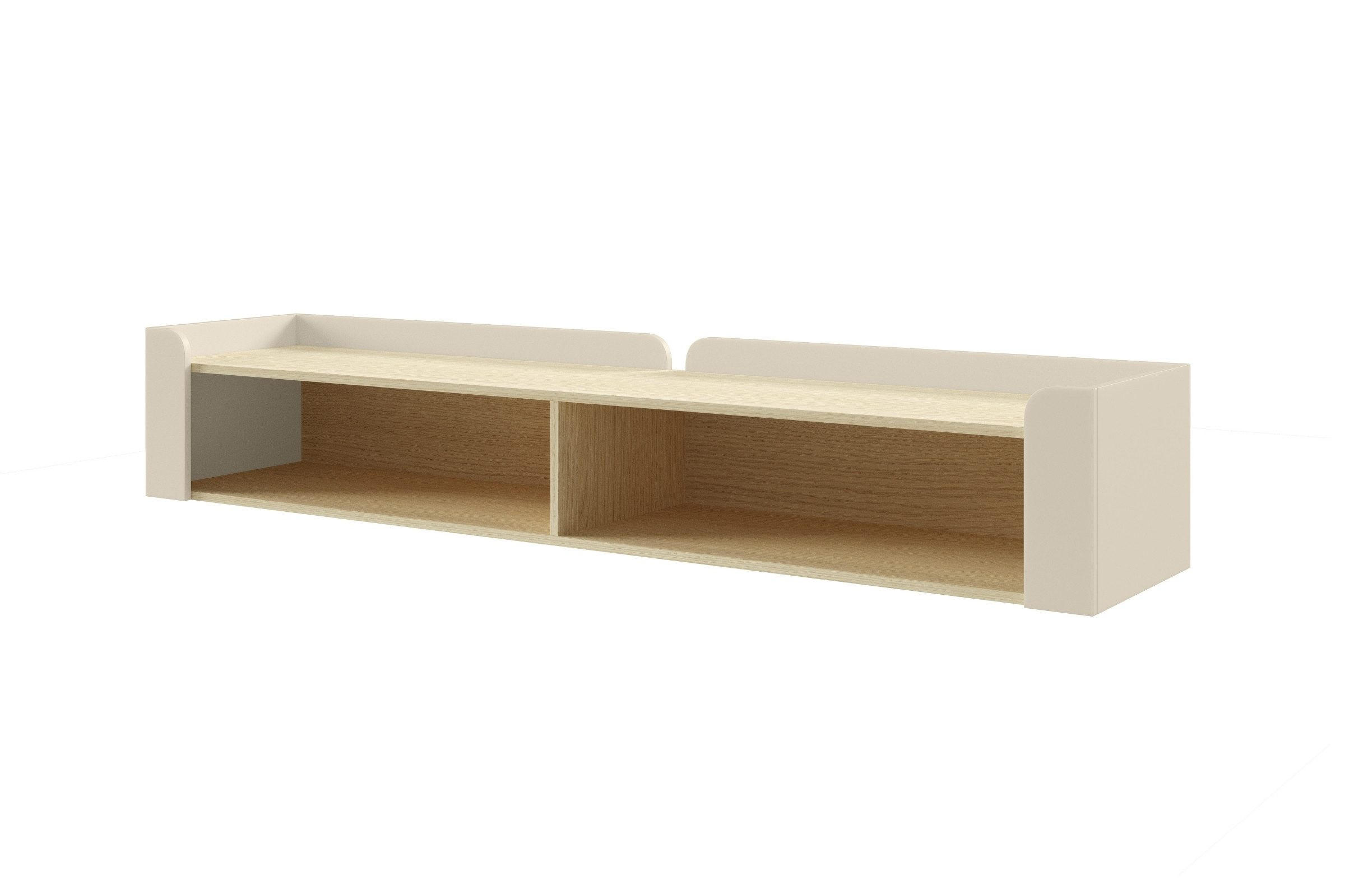 WANDREGAL SOVI 11 180/33/27 cm in Macadamia / Eiche Mavelie - Eichefarben/Beige, Holzwerkstoff (180/33/27cm) - Deine Möbel 24