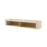 WANDREGAL SOVI 11 180 / 33 / 27 cm in Macadamia / Eiche Mavelie - Eichefarben/Beige, Holzwerkstoff (180/33/27cm) - Deine Möbel 24