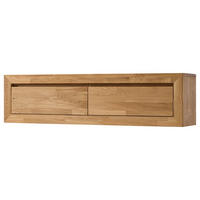HÄNGEKOMMODE - Eiche massiv - Eichefarben, Holz (120/30/25cm) - home24