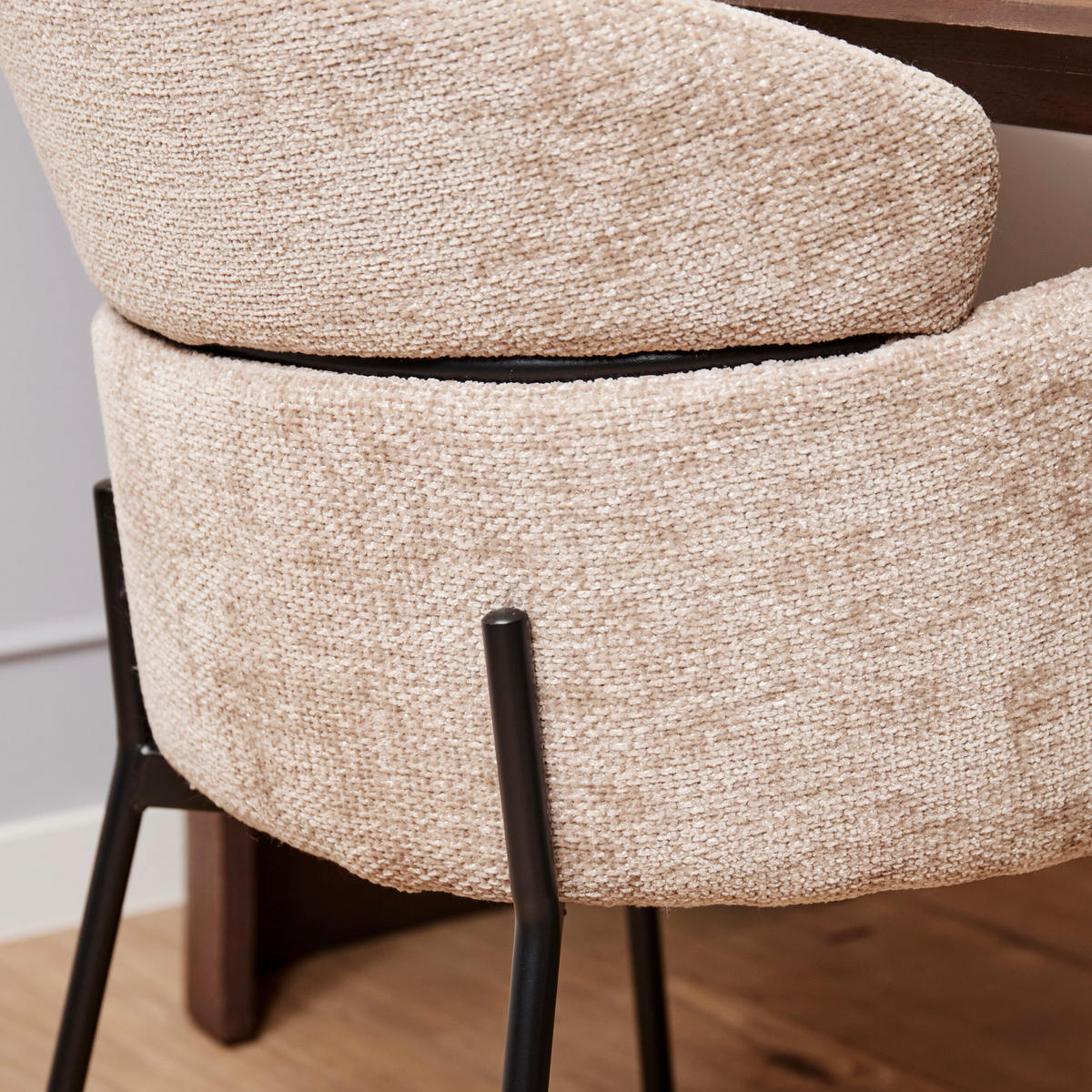 ESSZIMMERSTUHL Otis Beige 60,5/74,5/55 cm - Beige, Textil (74/55/60cm) - Starfurn