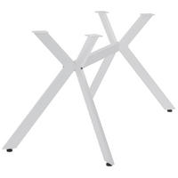 TISCHBEIN eckig 135/71/72 cm Metall Weiß - Weiß, Metall (135/72/71cm) - CLP