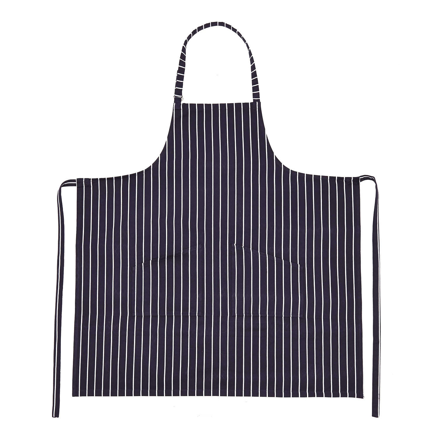 SCHÜRZE Butcherstripe - Blau, Textil (100/90cm) - Butlers