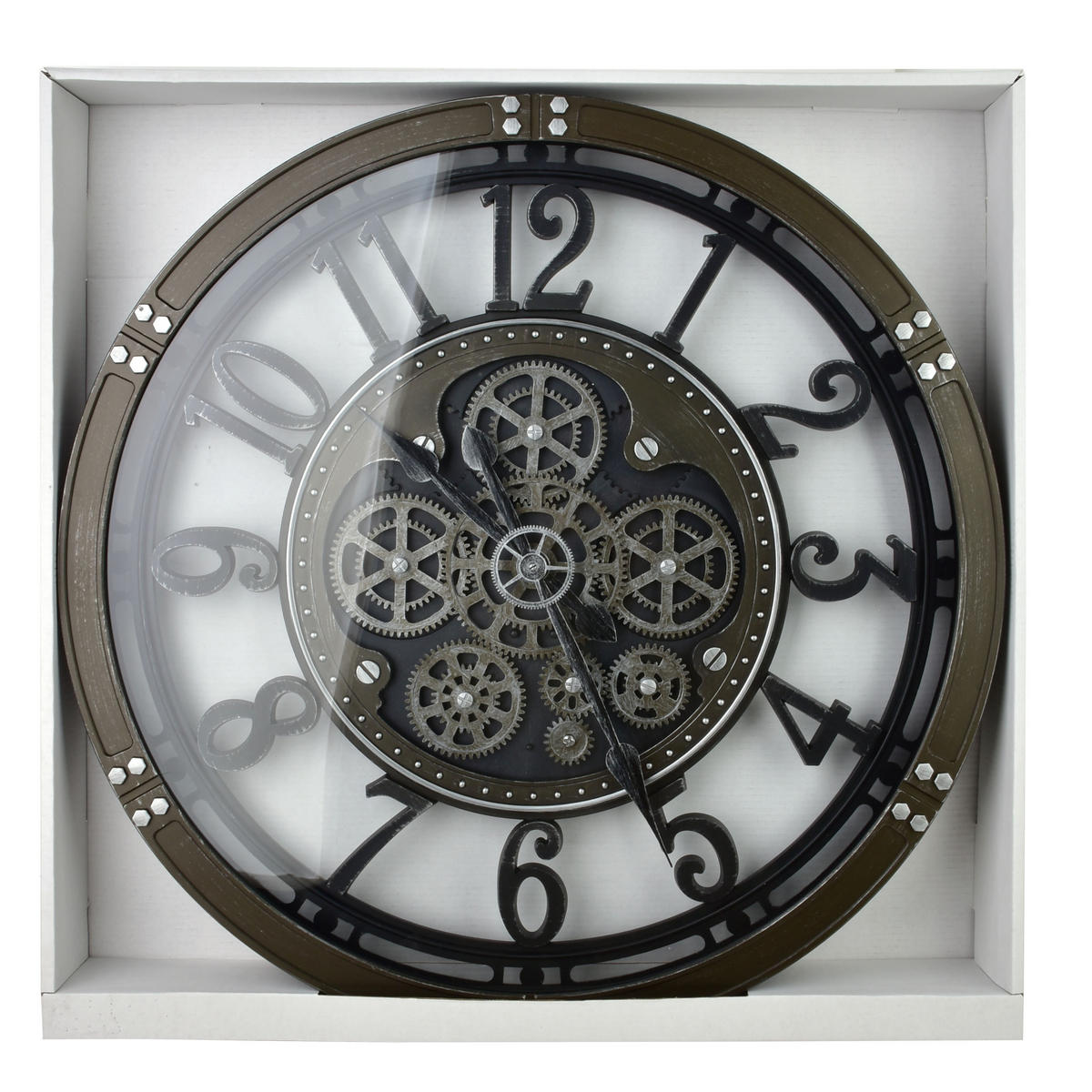WANDUHR Ramsey Schwarz 60x60x6 cm Kunststoff - Schwarz, Kunststoff (6/60/60cm) - Mondex