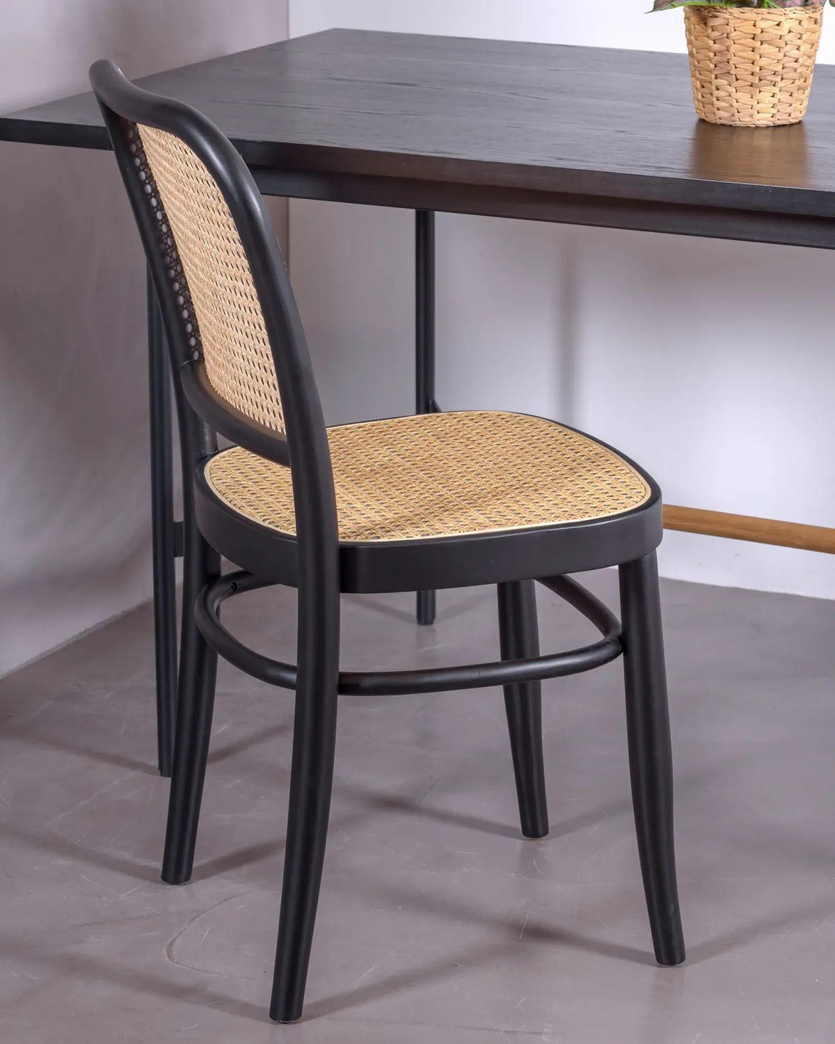 STUHL Holz Schwarz - Schwarz, Holz (45/88/51cm) - Nest Dream