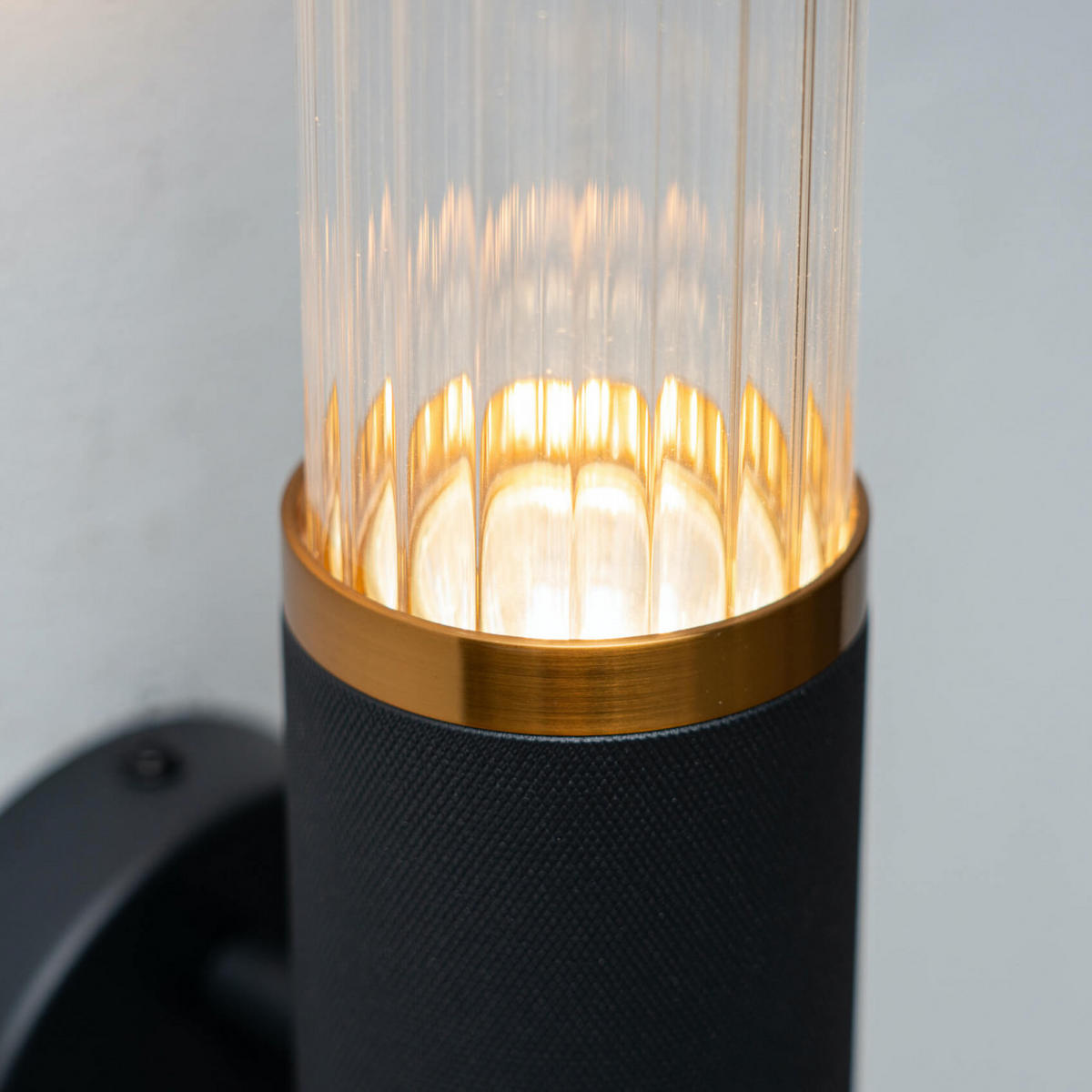 WANDLEUCHTE Hita, Schwarz, 74cm - Schwarz, Glas (12/74/74cm) - KOSILUM