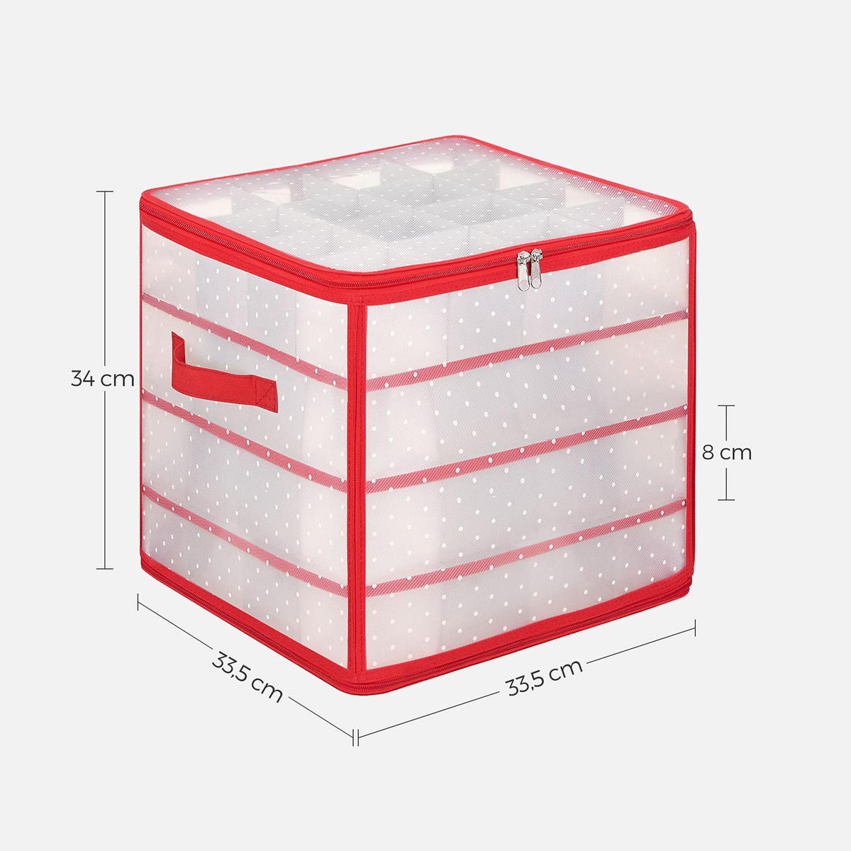 AUFBEWAHRUNGSBOX TALLINN - Rot, Kunststoff (34.5/34/34.5cm) - Hansiro