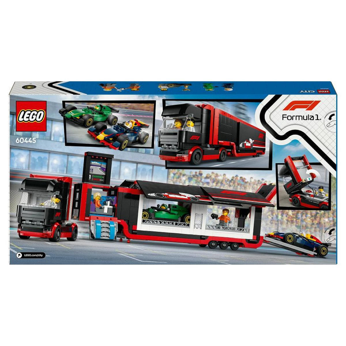 KLEMMBAUSTEINE City F1 Truck und Autos - Blau, Kunststoff (8/28/54cm) - Lego