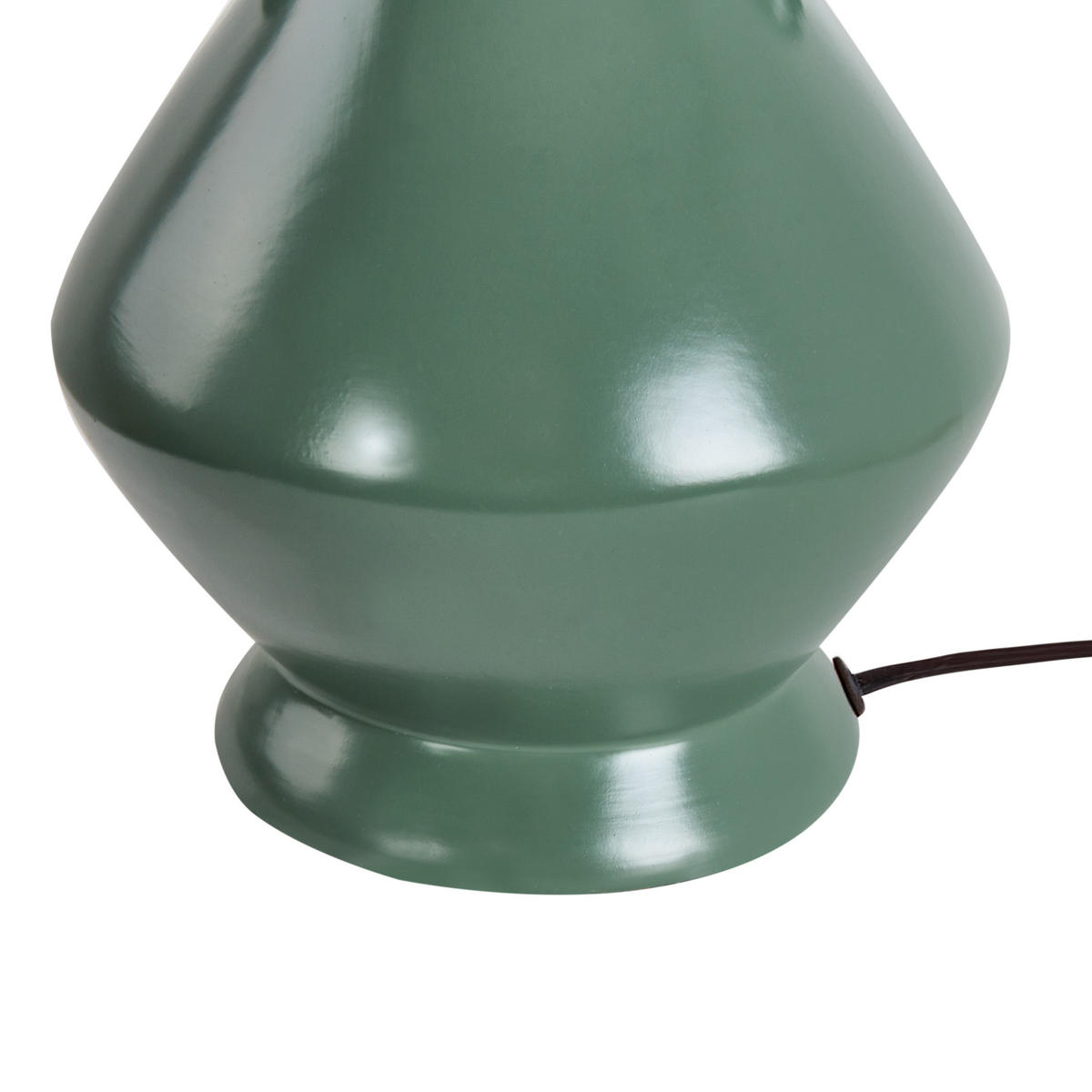 TISCHLAMPE Keramik Grün Kerulen - Beige/Grün, Keramik (23/23/41cm) - Beliani