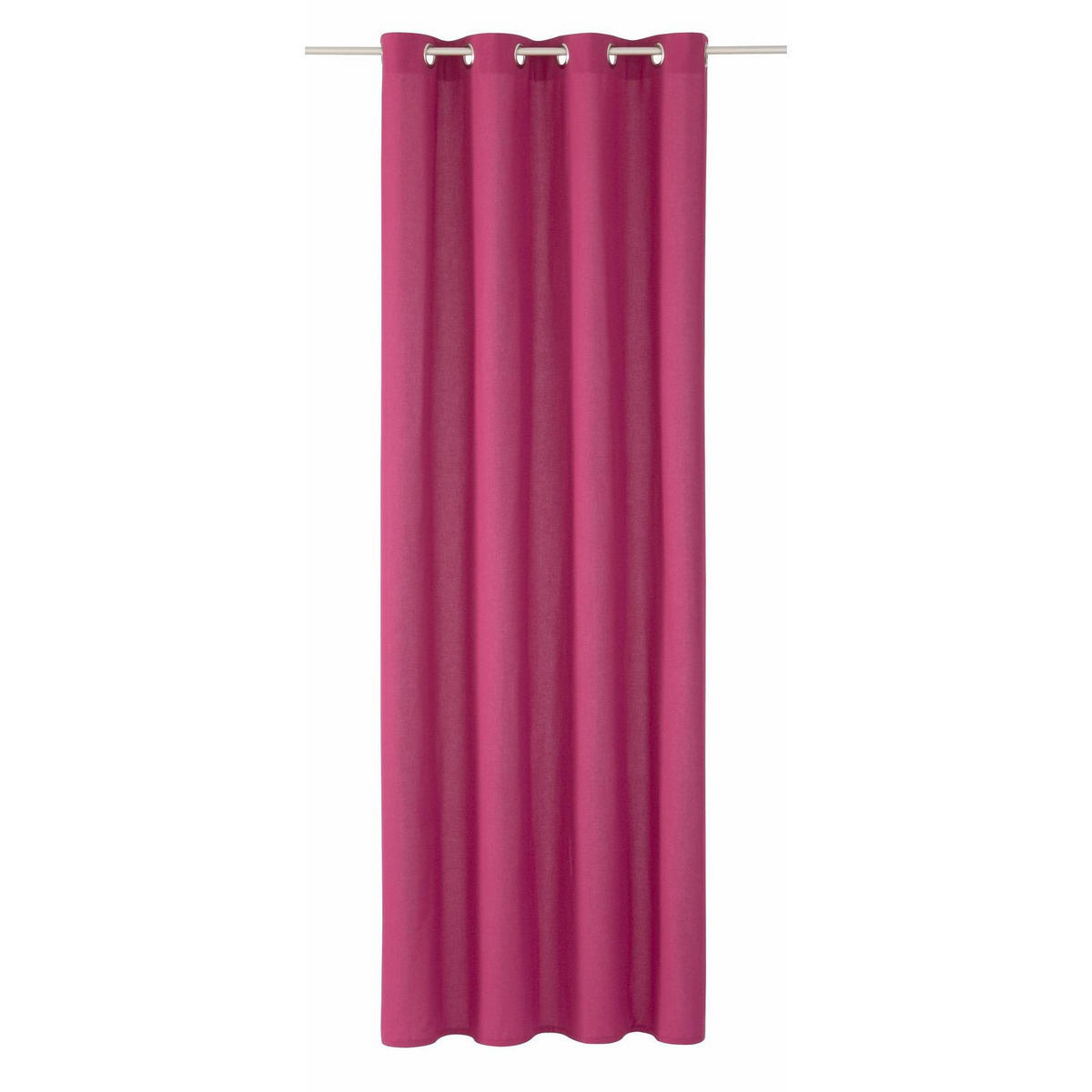 ÖSENVORHANG DOVE Blickdicht - Magenta, Textil (140/0.5/245cm) - Tom Tailor