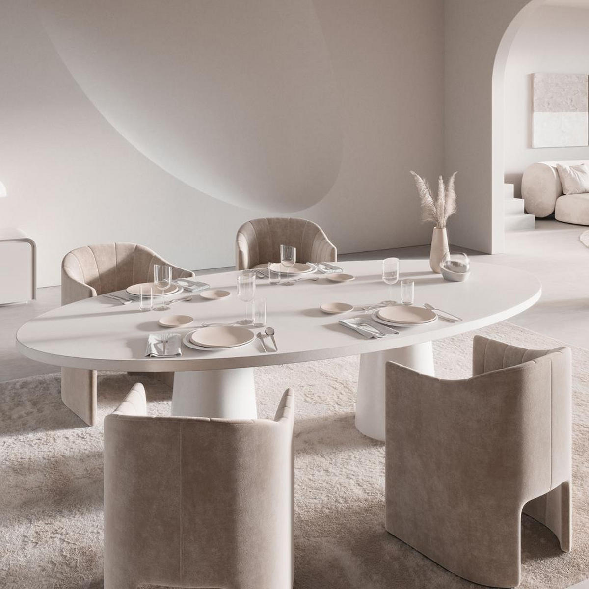 FRÜHSTÜCKSTELLER NewMoon beige ø 24 cm 6er Set - Beige, Keramik (24cm) - Villeroy & Boch