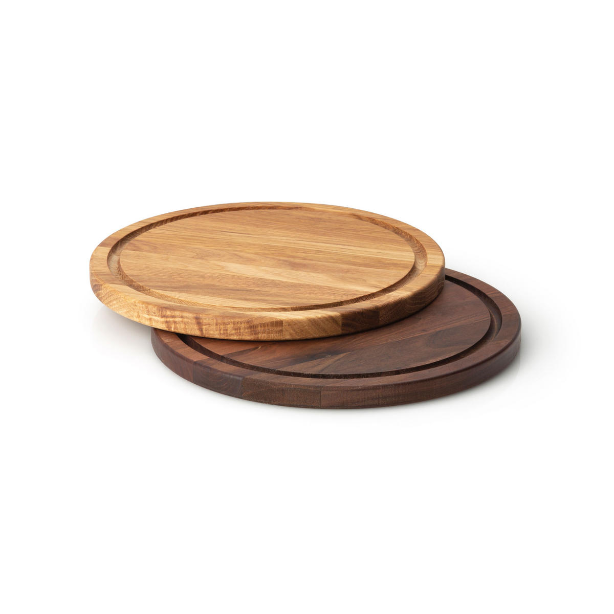 STEAKTELLER Rund, Eichenholz, Ø 28 cm - Braun, Holz (28/28/3cm) - Continenta