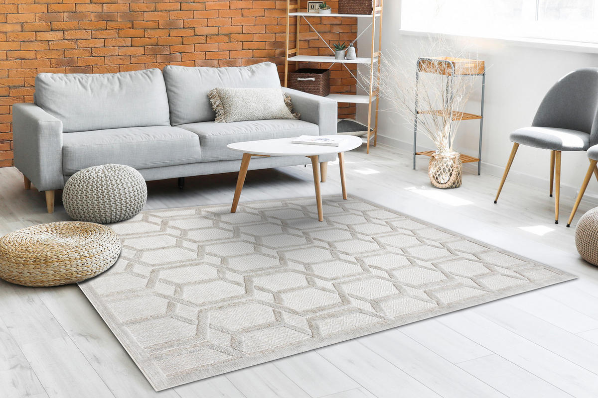 TEPPICH Santo 160/220 cm - Beige, Textil (160/220cm) - rugsX