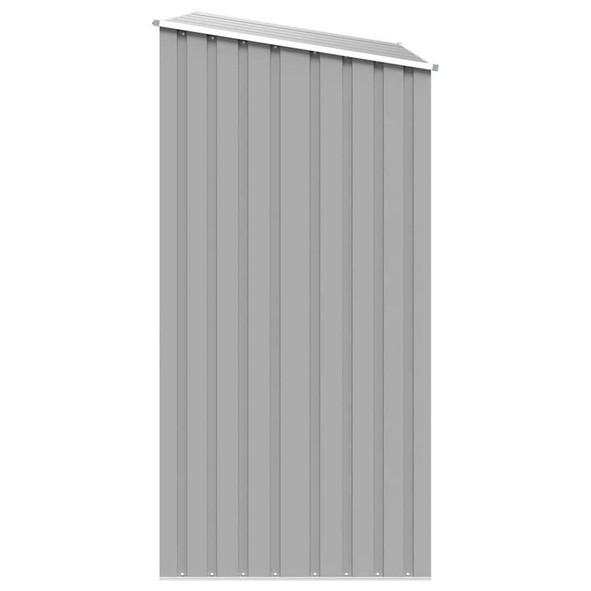 GERÄTEHAUS Grau 245/98/159 Cm Verzinkter Stahl - Grau, Metall (245/159/98cm) - vidaXL