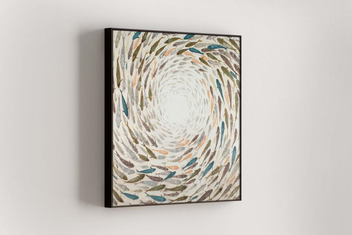 ÖLGEMÄLDE 80/80 cm - Multicolor, Holz/Textil (80/80cm) - KUNSTLOFT