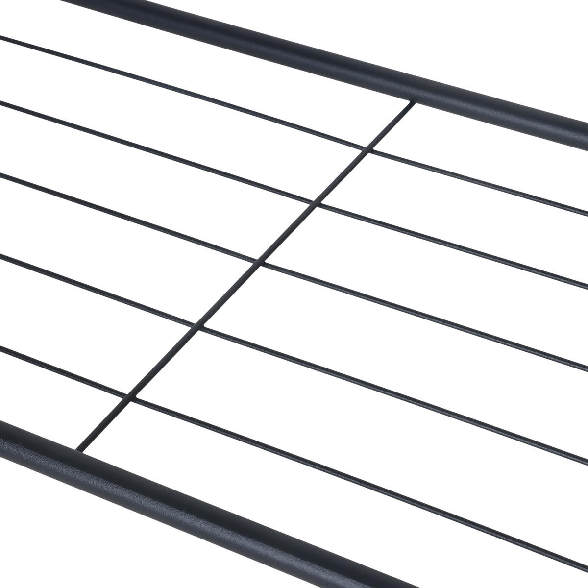 KLEIDERSTÄNDER - Schwarz, Metall (60/151/34.5cm) - Relaxdays