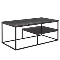 COUCHTISCH - Schwarz, Holzwerkstoff/Metall (60/110/45cm) - home24
