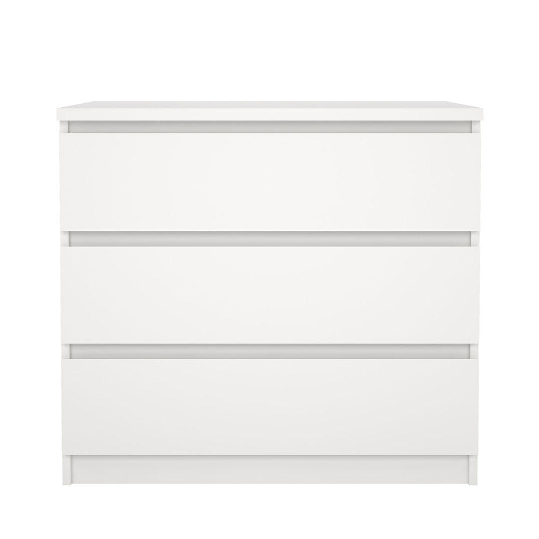 KOMMODE, Naia, Weiß, Holzwerkstoff, 77 x 50 x 71 cm - Weiß, Holzwerkstoff (77/71/50cm) - ebuy24