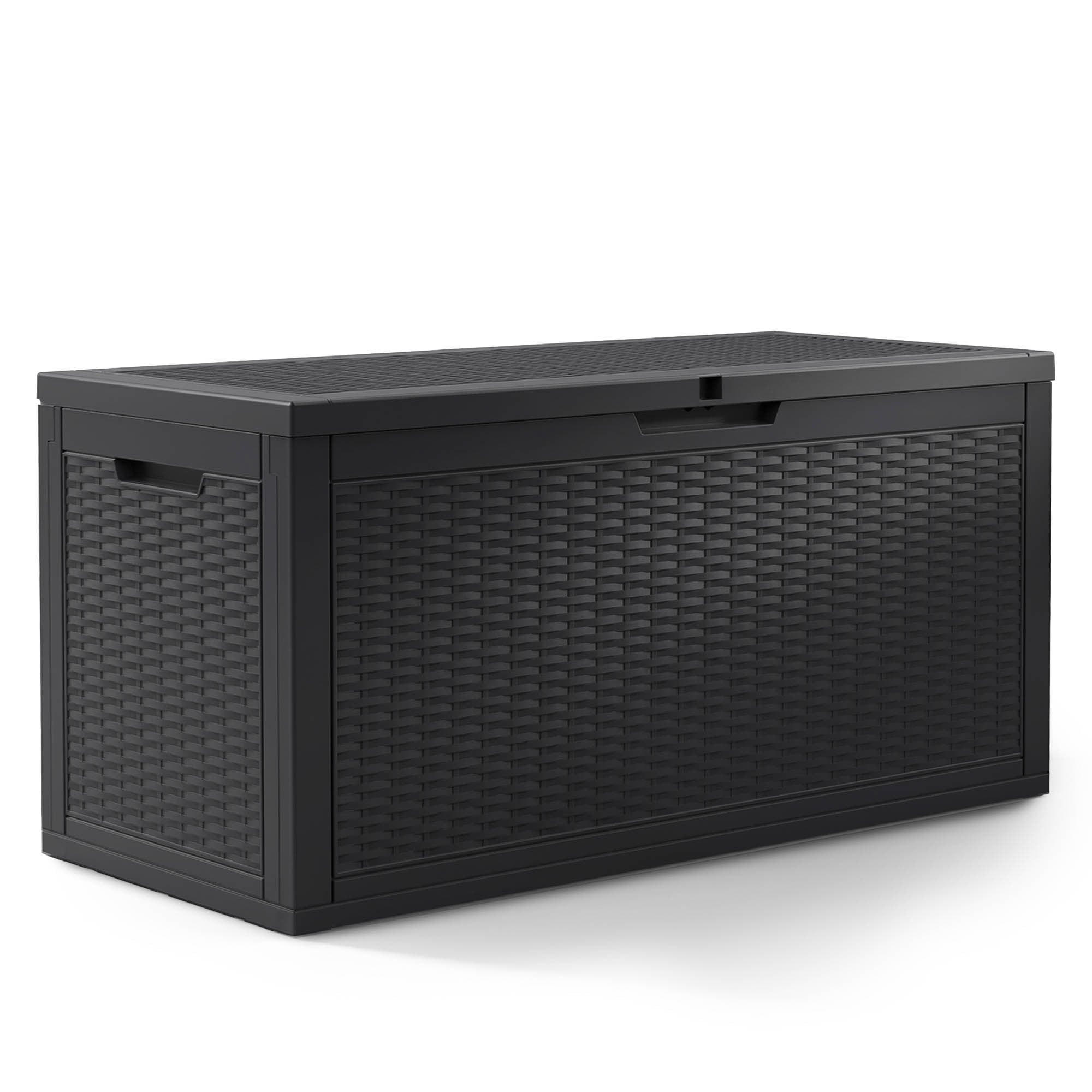 GARTENBOX 340L Schwarz - Schwarz, Kunststoff (119/58.8/51.7cm) - Akord