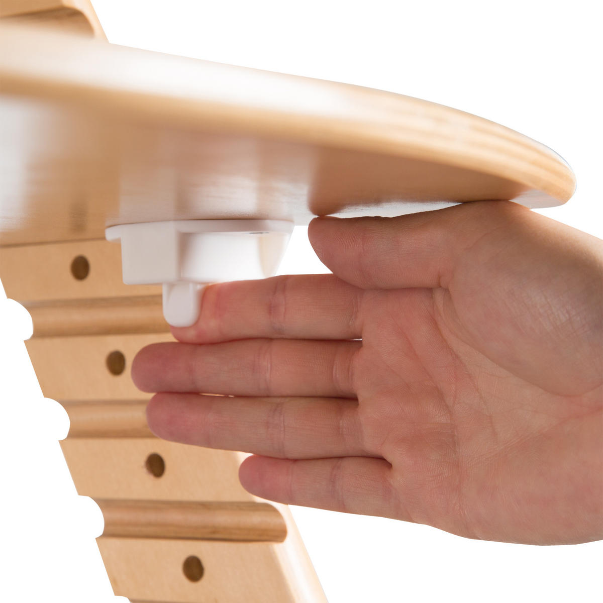 KINDERHOCHSTUHL - Sit Up CLICK - natur lackiert - Naturfarben, Holzwerkstoff (44.5/80/54cm) - Roba