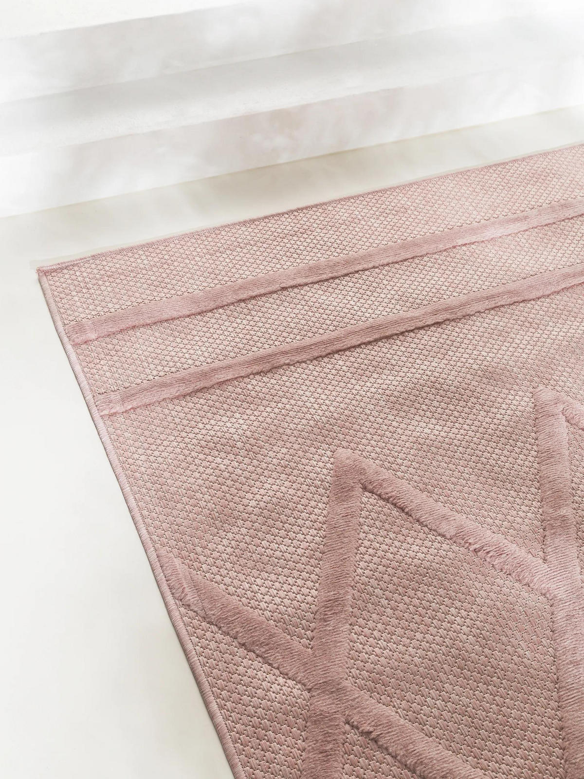 OUTDOORTEPPICH Bonte Rosa 80x150 cm - Rosa, Kunststoff/Textil (80/150cm) - benuta Nest