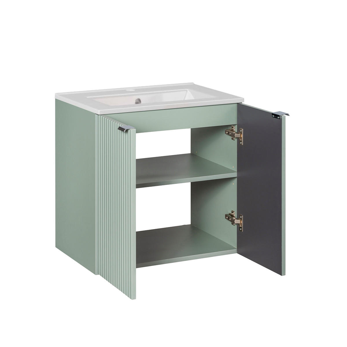 UMYVADLO 60cm Jade Zelená - zelená barva, kompozitní dřevo (60/57/40cm) - Petits-meubles