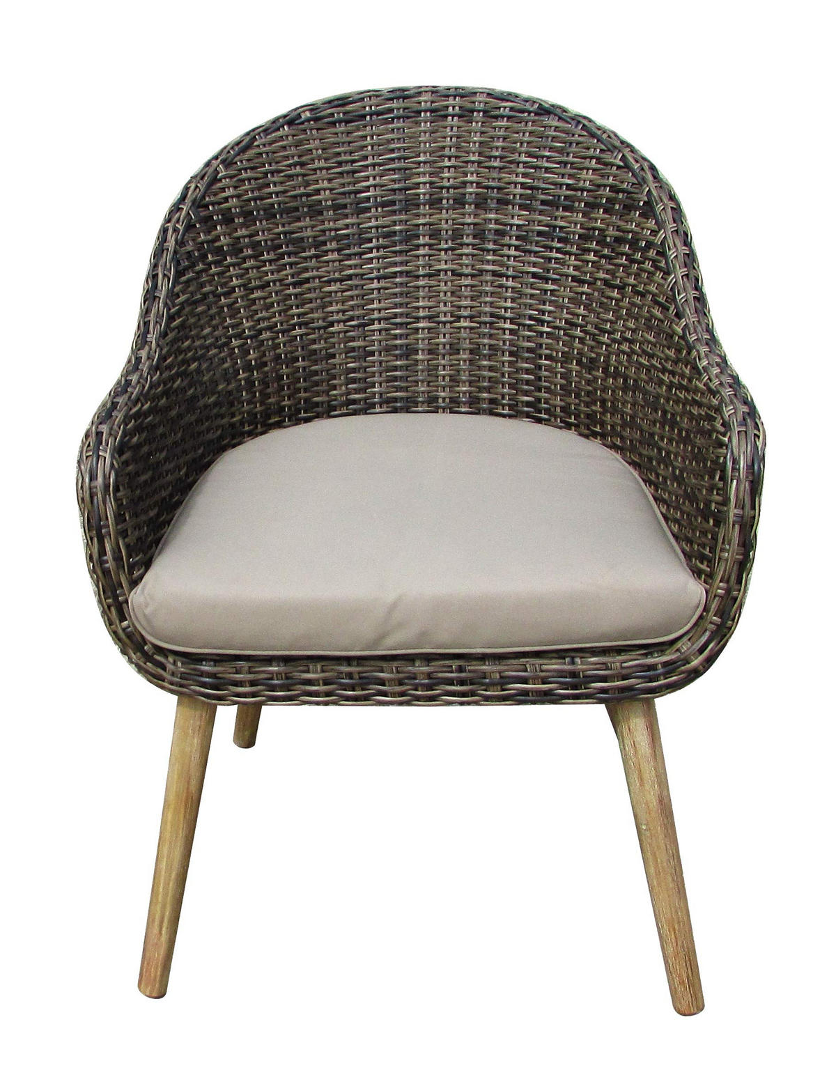 GARTEN-SITZGRUPPE Peer 5-teilig Gartenmöbel-Set - Braun, Holz - DELUKE