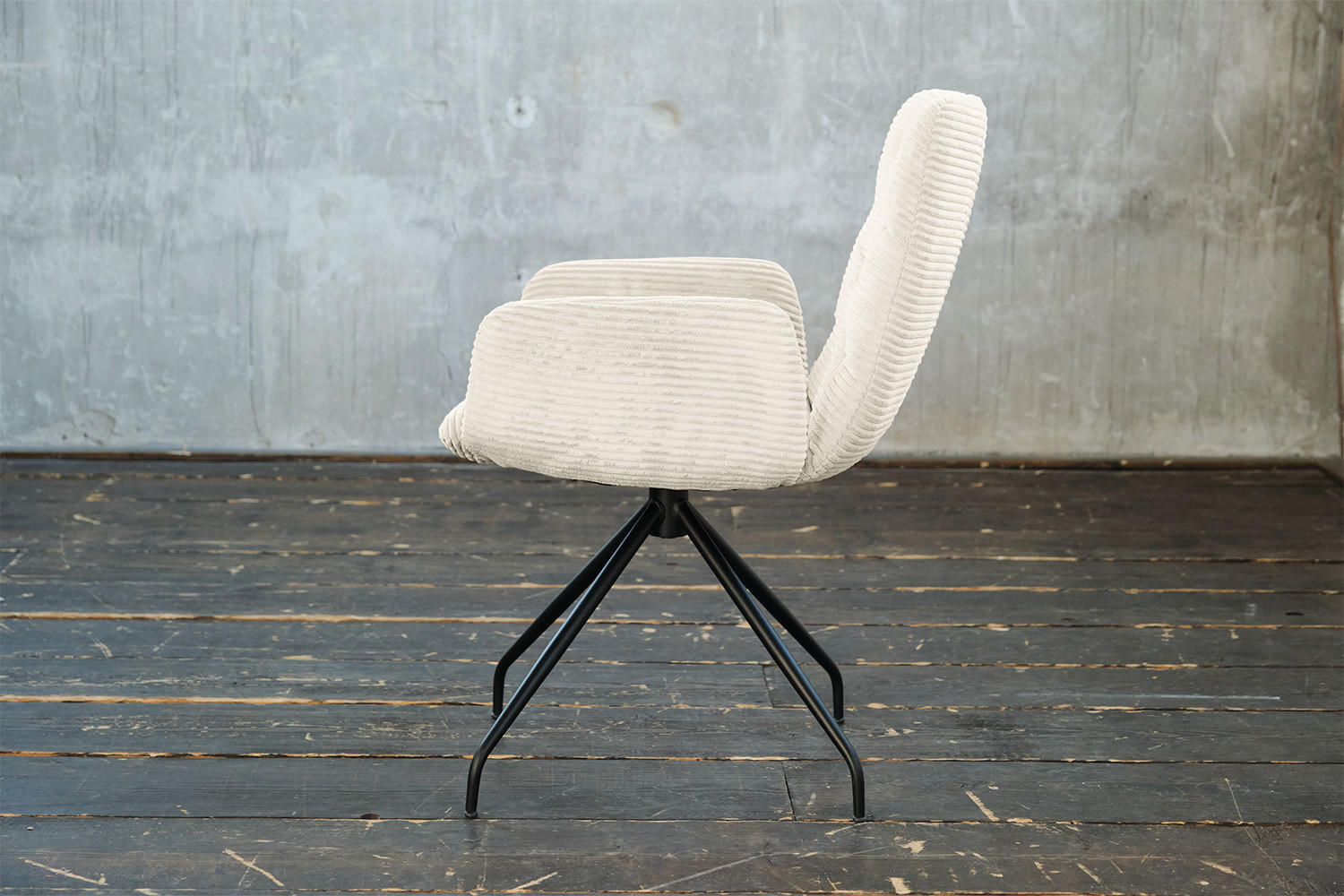 DREHSTUHL NEW CHARME Cremeweiß Cord - Creme, Textil (59/87/66cm) - KAWOLA