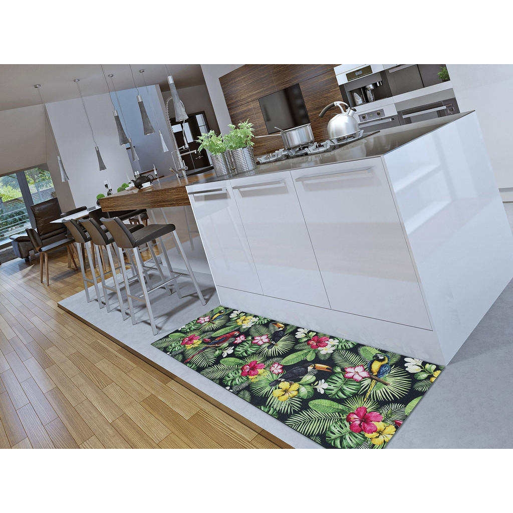 Thumbnail - Atticgo Küchenläufer, Mehrfarbig, Textil, Baum/Pflanze/Natur, Rechteckig, 52x200 cm, Oeko-Tex® Standard 100, in verschie...