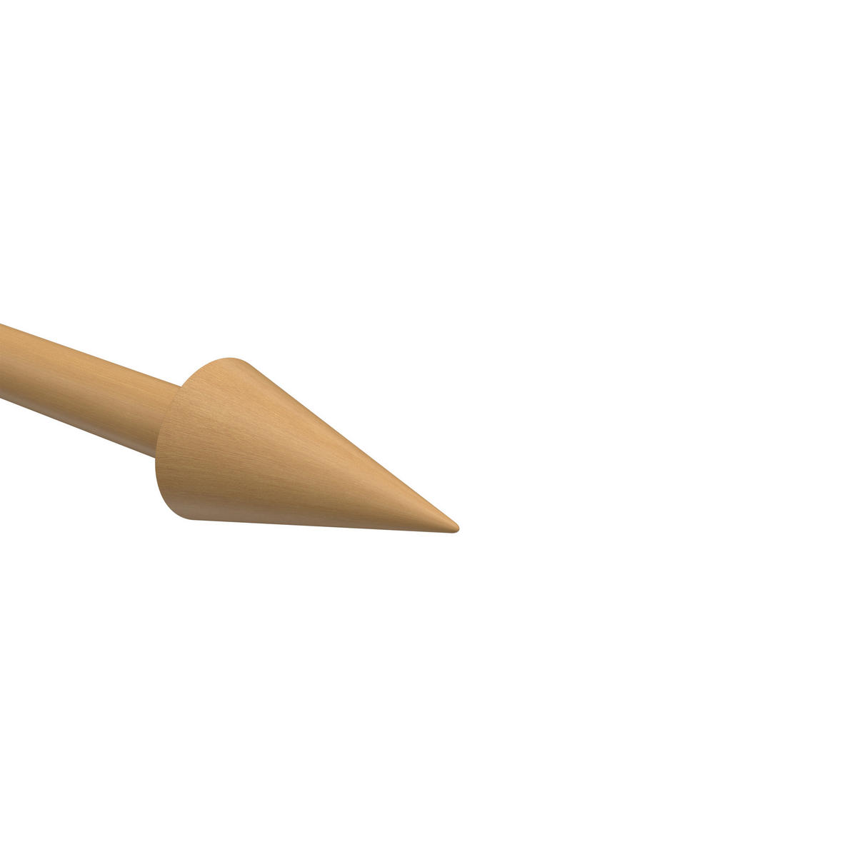 ENDSTÜCKE FÜR GARDINENSTANGEN 16 mm Ø, Holly Buche, Packung 2 Stück - Buchefarben, Holz (6/3.4/3.4cm) - INTERDECO