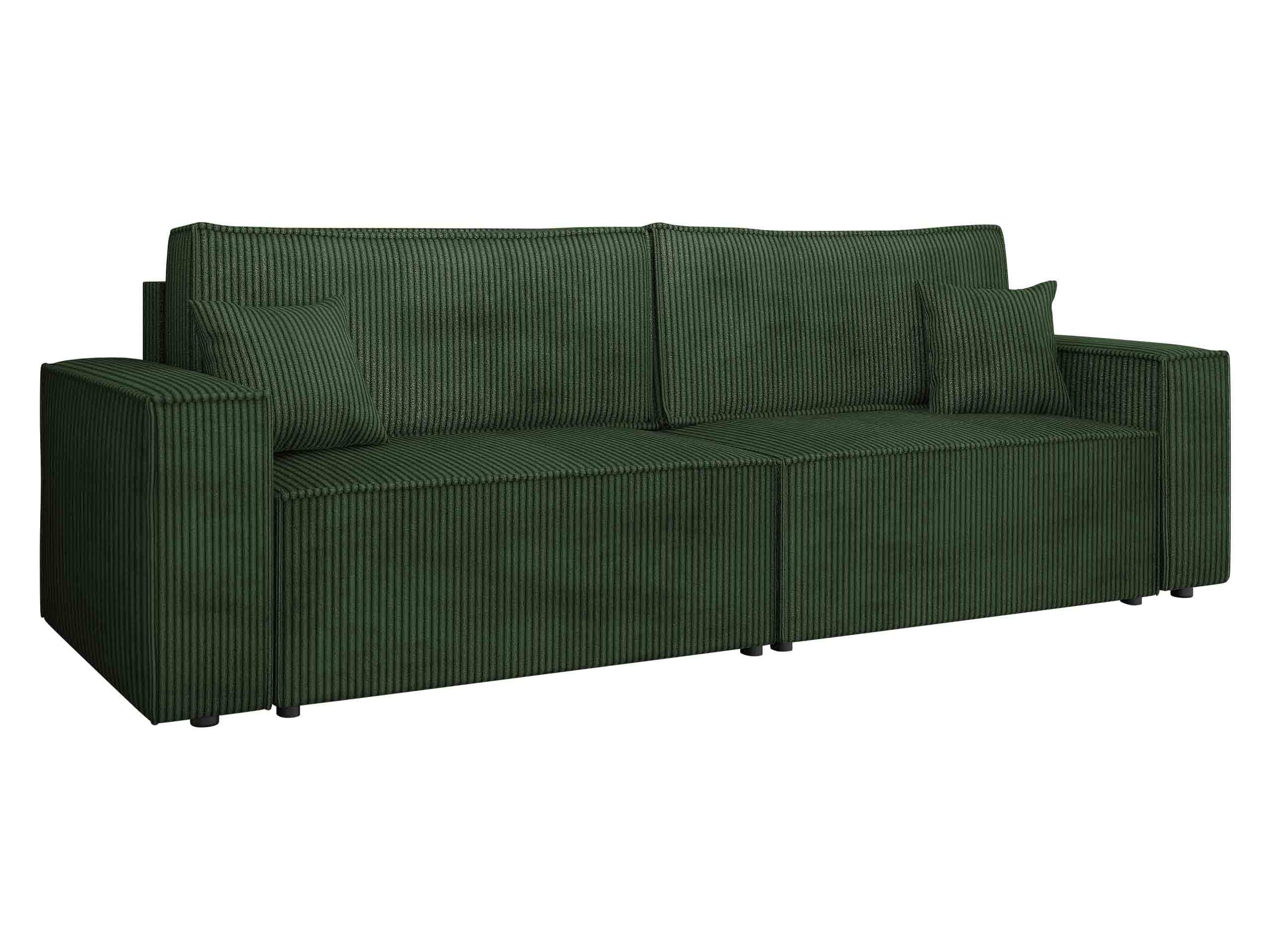 SCHLAFSOFA Karl Cord - Schwarz/Grün, Holz/Kunststoff (245/82/90cm) - MIRJAN24