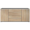 SIDEBOARD Faro Eiche sägerau - Eiche San Remo, Holzwerkstoff (166.5/75.5/35cm) - Vladon
