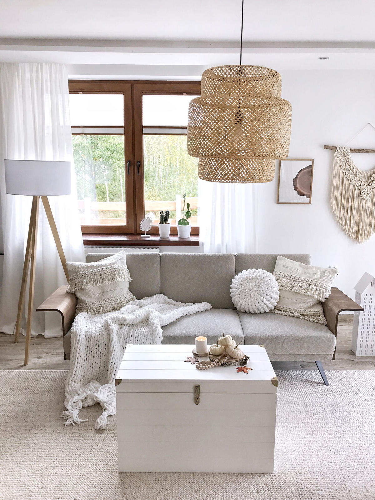 LAMPĂ DE PODEA Nitra 45/45/142 cm - gri, lemn (45/45/142cm) - Beliani