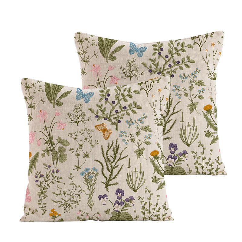 KISSENBEZUG – Ohne Füllung – Cremeweiß – 45 x 45 cm – 2er-Set - Weiß, Textil (45/45cm)