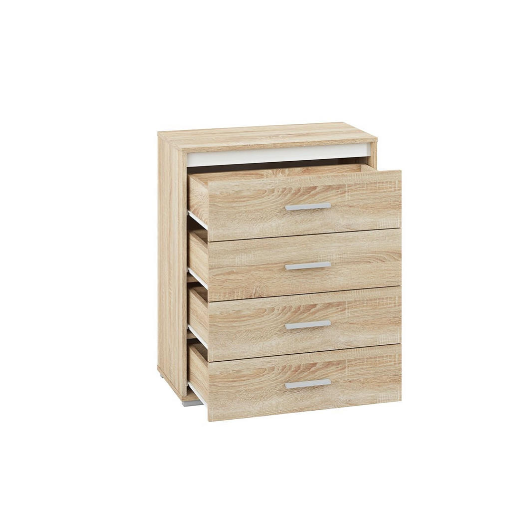 Thumbnail - Feldmann-Wohnen Kommode, Braun, Holz, 4 Schubladen, Rechteckig, 69x85x34 cm, Wohnzimmer, Kommoden & Sideboards, Kommoden