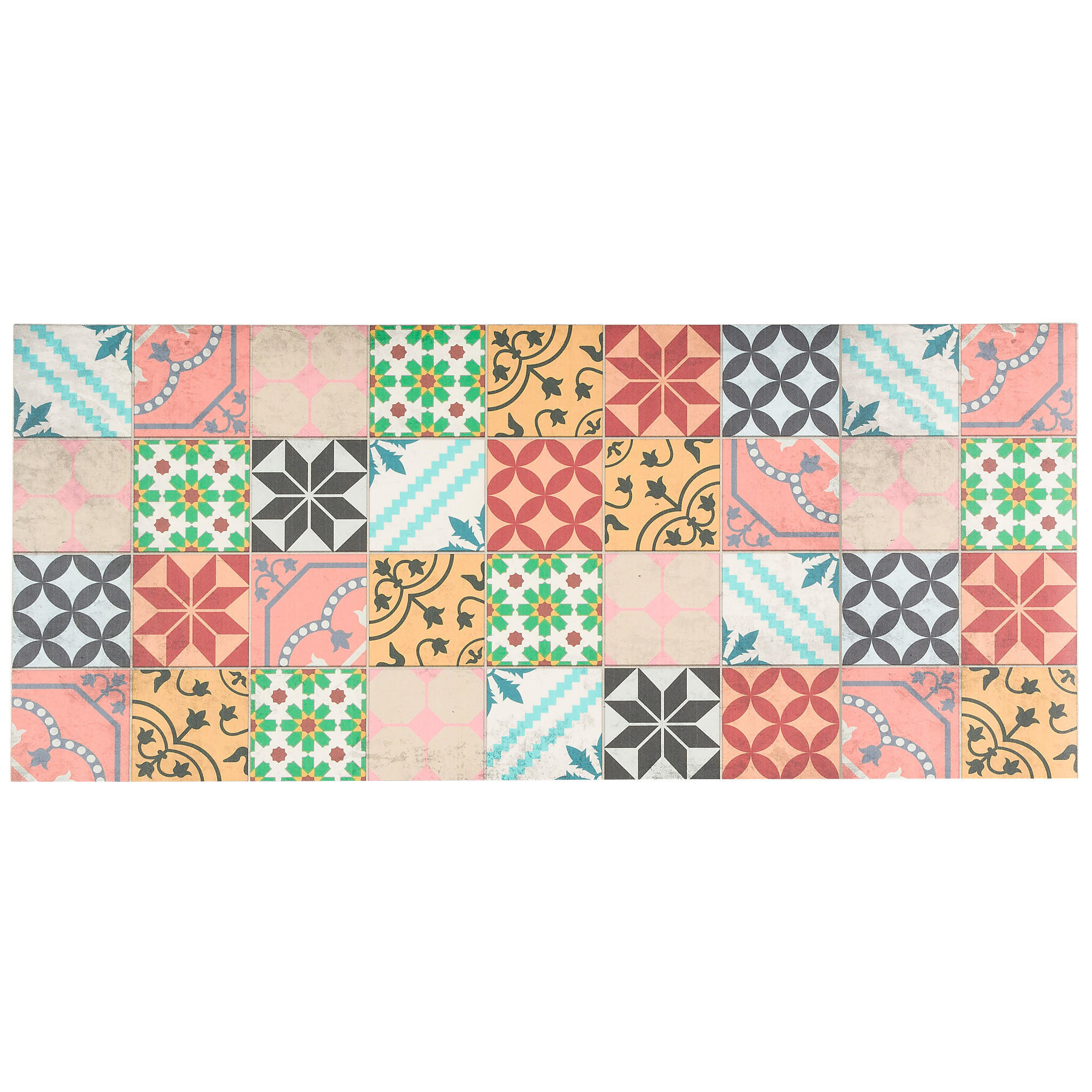 VINYL TEPPICH KÜCHENLÄUFER EVORA MOSAIK - Multicolor, Textil (49/140cm) - Pergamon