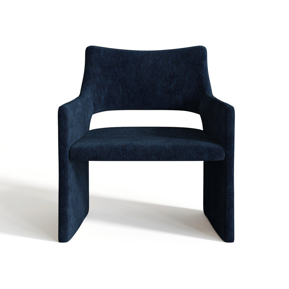 ESSZIMMERSTUHL Samt Nachtblau 73cm - Dunkelblau, Textil (73/74/71cm) - Sia Home