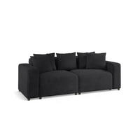 SOFA Megan 2-sitzer In Poso - Anthrazit, Holzwerkstoff/Textil (236/75/98cm) - Fun Möbel