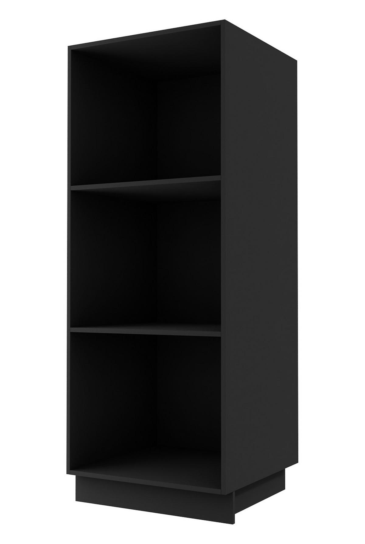 GESCHIRRSCHRANK Kvantum D5D/60/154 Dust Grey Matt / Schwarz Matt 60 / 59 / 154cm - Schwarz/Grau, Holz/Holzwerkstoff (60/154/59cm) - Feldmann-Wohnen