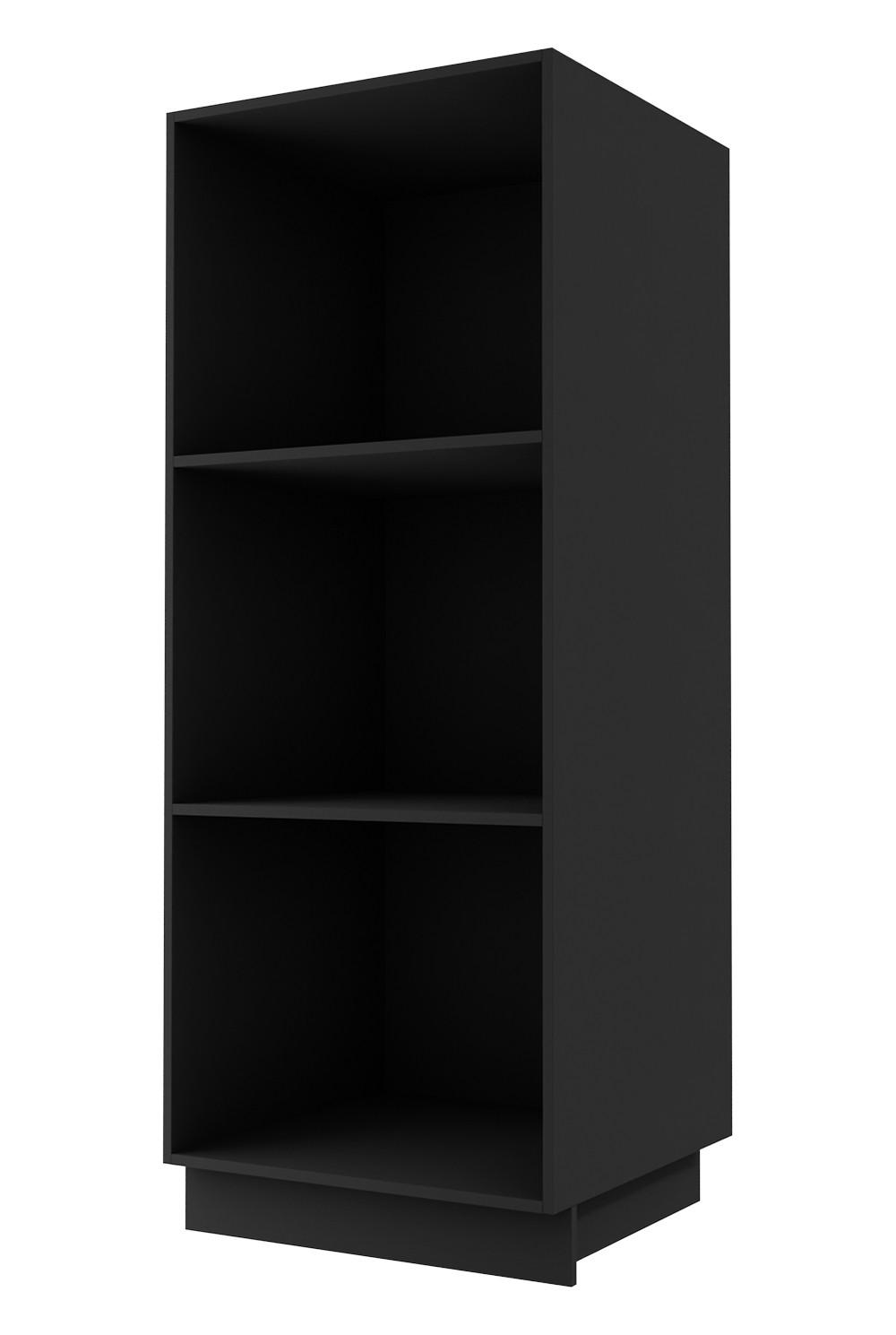 Thumbnail - Feldmann-Wohnen Geschirrschrank, Creme, Schwarz, Metall, 3 Fächer, Rechteckig, 60x154x59 cm, Küchen, Küchenmöbel, Küchen...