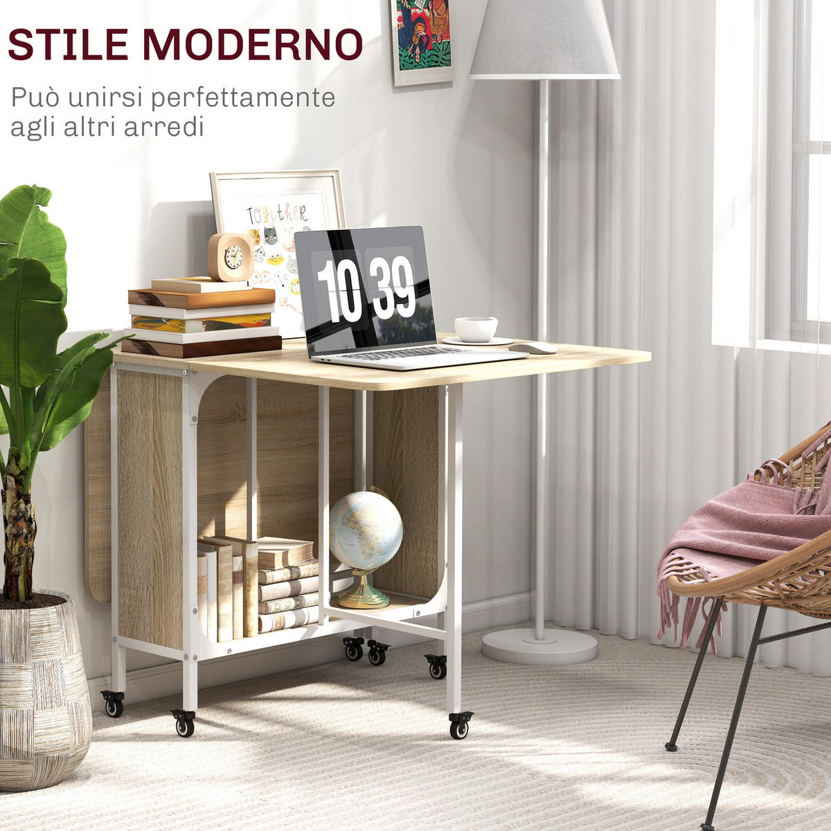 ESSTISCH Holzoptik 1 Stück - Beige, Kunststoff (130/80/74cm) - GiPP