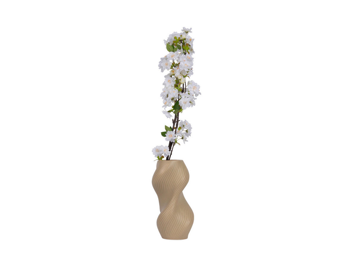 VASE Paris Twisted - Braun - 24,5 cm - Braun, Stein (24cm) - Present Time